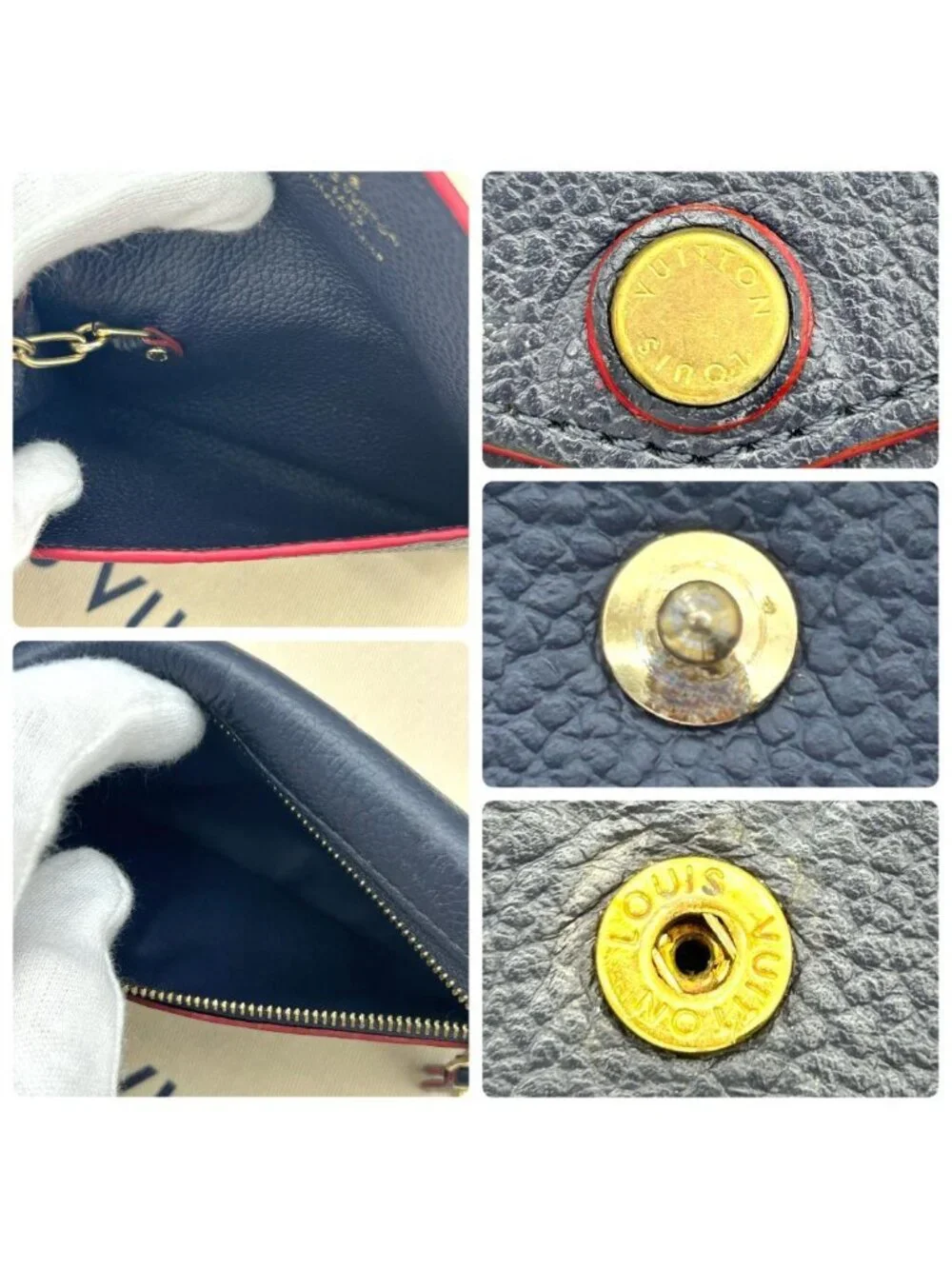 Louis Vuitton Empreinte Pochette Cles Marine Coin Purse